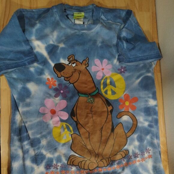 Vintage Cartoon Network Scooby Doo Freeze Tie Dye T-Shirt - Picture 1 of 8